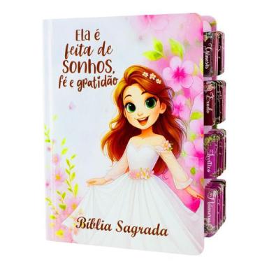Imagem de Bíblia Sagrada NVAA Evangélica Feminina com Abas Adesivas Fácil Leitur