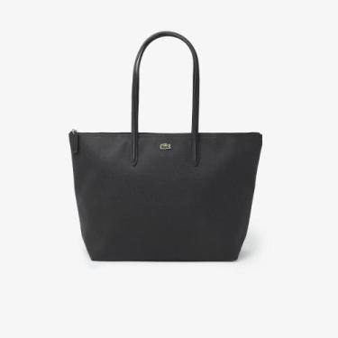 Imagem de Bolsa Tote Grande L.12.12 Concept - LACOSTE, 0, Preto, Branco