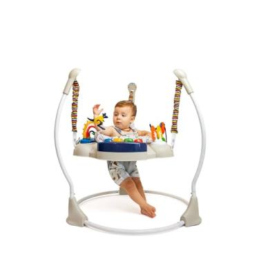 Imagem de Clingo Jumper Interativo para Bebês com 9 Atividades, Assento Giratório 360°, Altura Ajustável