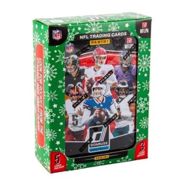 Imagem de 2025 Donruss Football Trading Cards Holiday Tin (15 Cards) (Downtown)