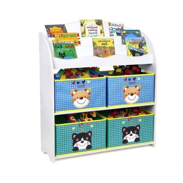 Imagem de Expositor De Livros Com Nichos Josh 100% Mdf