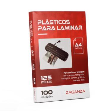 Imagem de Plástico Para Plastificação Zaganza A4 210x297 0,05mm 100un
