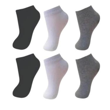 Imagem de Kit Com 12 Pares De Meias Infantil Juvenil Unissex - Naimus, Kit misto
