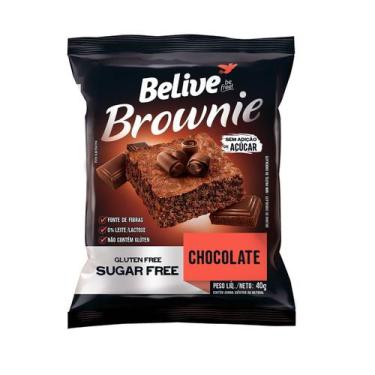 Imagem de Brownie Sem Glúten e Sem Açucar Chocolate com 10 unidades de 40g - Bel