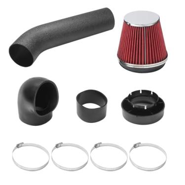 Imagem de Kit de admissão de ar frio LS Swap de 10 cm compatível com LS1 LS2 LSX LQ4 LQ9 Restomod A-Body G-Body Chevelle Camaro GTO Monte Carlo Caprice, kit de admissão de ar frio com grampos de alta qualidade