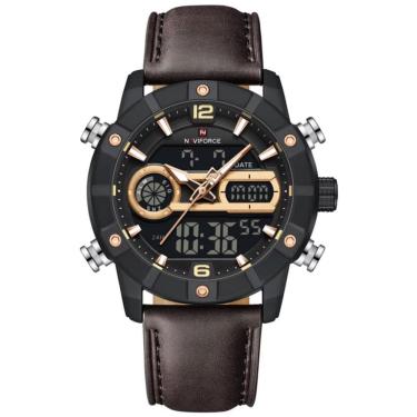 Imagem de Relógio digital masculino multifuncional luminoso esportivo  à prova dágua 