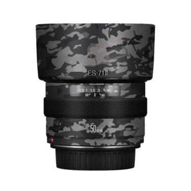 Imagem de Adesivo de lente de câmera EF 50 1.4 para Canon EF 50 mm F1.4 Película protetora de vinil decalque skin (Camuflagem de campo)