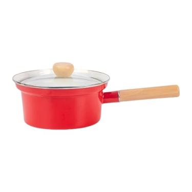 Imagem de AFXGUSD Panela Esmaltada, Utensílio de Cozinha Leve E Multifuncional, Ideal para Ferver Leite em Cozinhas, Restaurantes, Hotéis, Camping E Muito Mais