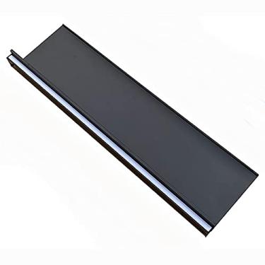 Imagem de Prateleiras emissoras de luz dupla face de liga de alumínio, estante criativa para pendurar na parede, prateleiras flutuantes montadas na parede, luz LED iluminada embutida e transformador fácil de