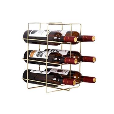 Imagem de Iron Art 6 Garrafas Rack de Vinho 3 Camadas Garrafa de Vinho Sala de Estar Suporte de Coleção Rack Rack