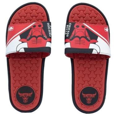 Imagem de Chinelo Masculino Rider Slide Pump NBA II Chicago Bulls Vermelho-Masculino