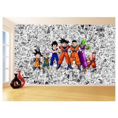 Imagem de Papel De Parede Dragon Ball Goku Vegeta Anime 3,5M Dbz103 - Você Decor