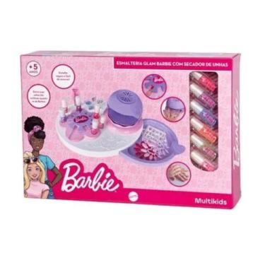 Imagem de Brinquedo Infantil Esmalteria Glam Barbie c/ Secador de Unha Multikids