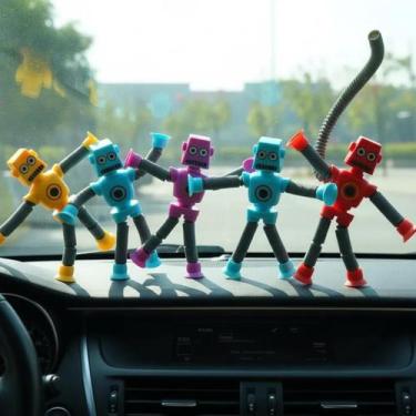 Imagem de Kit 03 Estica E Puxa Et Robo Tubo Led Ventosa Brinquedo Criança Divers