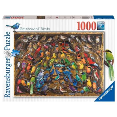 Imagem de Puzzle 1000 Peças Arco-íris de Pássaros Ravensburger 12000281