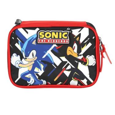 Imagem de Estojo Escolar Sonic Preto Luxcel