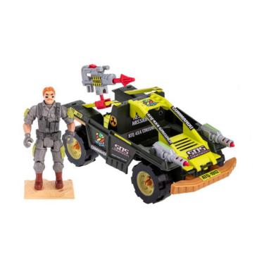 Imagem de Veículo Ataque Terrestre Commandos + 1 Figura de Ação - Gulliver