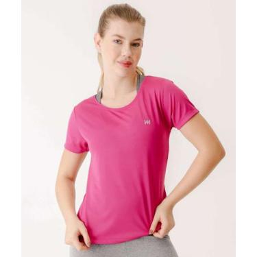 Imagem de Blusa Feminina Fitness Básica Marisa Rosa-54012, Rosa, GG