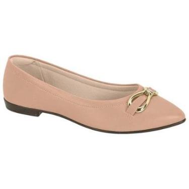 Imagem de Sapatilha Feminina Bico Fino Napa Nude Beira Rio 4136.1111-Feminino