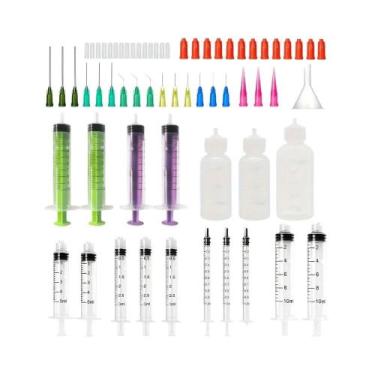 Imagem de Conjunto De Aplicadores De Cola De Precisão Com 64 Peças, Seringa Com 