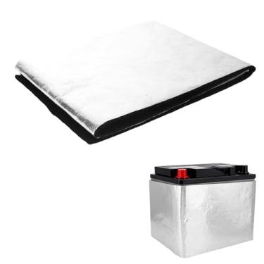 Imagem de Kit Isolamento Bateria Carro, Manta Isolamento Universal Bateria com Fita de Alumínio Protetor para Clima Extremamente Frio para Veículos Caminhões e Caravanas