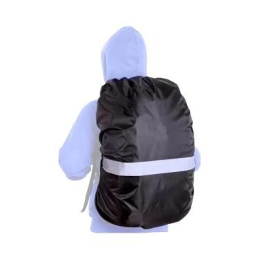 Imagem de Capa De Chuva Refletiva Impermeável Para Mochila Com Alça Para Mochila