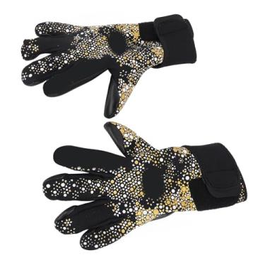 Imagem de Alomejor Luvas de Goleiro, Palmatel de Látex Anti -deslizamento Com Backhand de Neoprene Respirável para (8 ID: 18,2 mm / 0,72in, circunferência: 56-59mm)