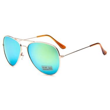 Imagem de Óculos de Sol Punk Oversized em Metal, Unissex, Proteção UV400, Ideais para Esportes ao Ar Livre, Corrida e Ciclismo, Cor Dourada