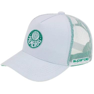 Imagem de Boné Palmeiras SuperCap Símbolo Aba Curva Branco Oficial-Masculino