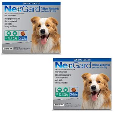 Imagem de Antipulgas Cães Nexgard 10 A 25kg - 3 Tabletes - Kit Com 02