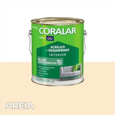 Imagem de Tinta Acrílica Coralar Antimofo Fosco Interiores 3,6l Areia