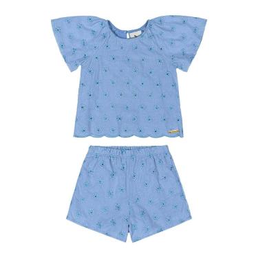 Imagem de Conjunto Blusa e Short em Laise Bebê Quimby-Feminino