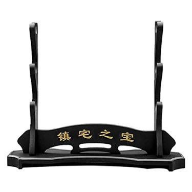 Imagem de pcagfaajmh Suporte de espada Suporte de arma Samurai Suporte de espada Suporte de exibição Katana Suporte para espadas Katana Genji e Samurai (I)