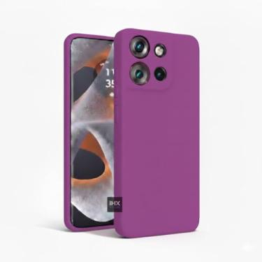 Imagem de Capa Capinha Case Compatível Motorola Moto Edge 50 Neo Silicone Aveludada Anti Impacto Reforçada Emborrachado Com Proteção De Câmera Premium (UVA)