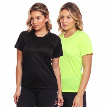 Imagem de Kit 2 Camisas Academia Esportiva Com Proteção Uv Feminina-Feminino