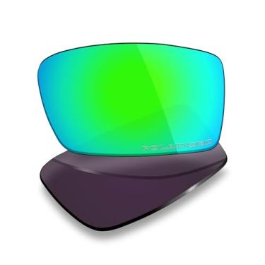 Imagem de Mryok Lentes de reposição ultra polarizadas compatíveis com óculos de sol Oakley Oil Drum, HD Polarized, proteção UV, resistente a impactos e ajuste perfeito - Verde esmeralda