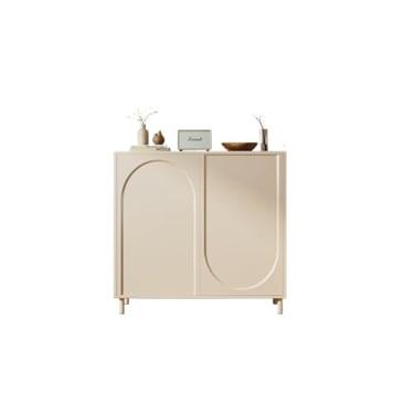 Imagem de PPALORTEX Sapateira organizadora de 80 cm com porta moderna para armário de entrada, corredor, armário bege para armário