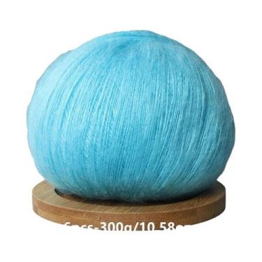 Imagem de Fio De Mohair Macio 6 Peças 50g Cada, Fio De Lã Para Crochê E Tricô Ma