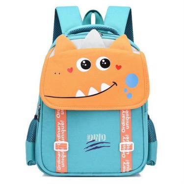 Imagem de Mochila Escolar Infantil Menino Menina Dinossauro 030 - oem, Laranja