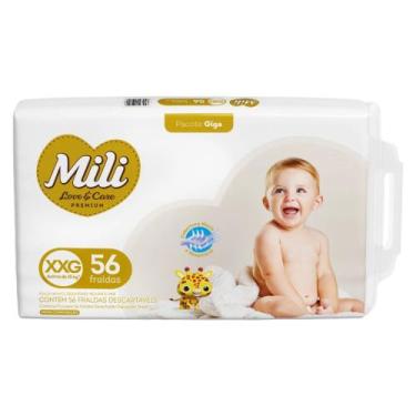 Imagem de Fralda Love & Care Premium XXG C56 - Mili
