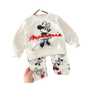 Imagem de Conjunto De Moletom E Calça Para Bebês Meninos Com Estampa De Desenho 