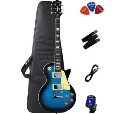 Imagem de Guitarra Les Paul Strinberg LPS230 Blue Burst + Capa + Correia + Afina