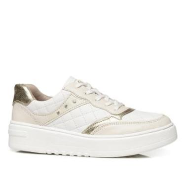 Imagem de Tênis Pegada Feminino em Couro Branco 213105-02-Feminino
