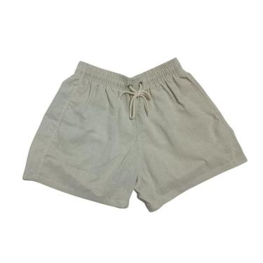 Imagem de Short Masculino Visco Linho com Elástico e Cadarço | Tecido Leve e Confortável-Masculino