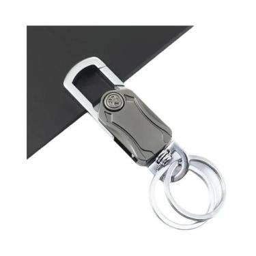 Imagem de Chaveiro De Metal Rotativo Para Carro Com Pingente De Faca E Abridor D