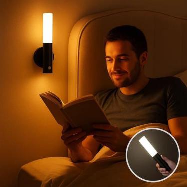Imagem de Luminária de Parede sem fio Recarregável com USB para Quarto - TOP RIO