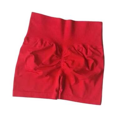 Imagem de Shorts Esportivos De Cintura Alta Para Mulheres, Modelagem Que Levanta