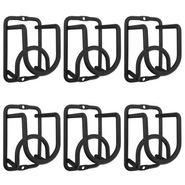 Imagem de 6 Mini Adega de Parede de Vinho Preta para 1 Garrafa de Vidro cada Espumante Cube