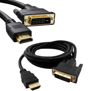 Imagem de Cabo Hdmi X Dvi-d 24+1 Blindado Plugs Ouro 1,8 Metro