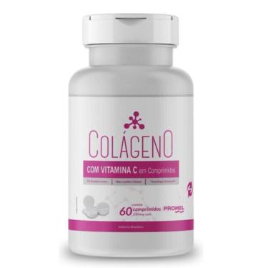 Imagem de Colágeno Hidrolisado Com Vitamina C Promel 60 Comprimidos de 1000mg-Unissex